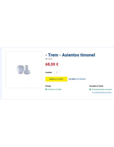 Trem - Asientos timonel colchoneta