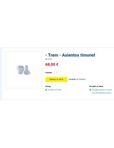 Trem - Asientos timonel colchoneta
