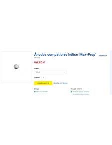Ánodos compatibles hélice 'Max-Prop'