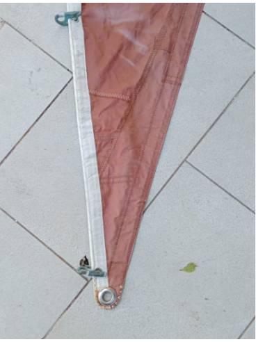 Vela trinqueta gratil 8.58mts pujamen 4 mts...