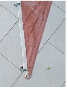Vela trinqueta gratil 8.58mts pujamen 4 mts baluma 7.67mts