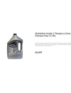Quicksilver Aceite 2 Tiempos 4 Litros Premium Plus TC-W3 2