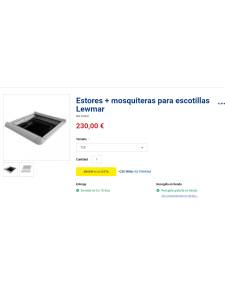 Estores + mosquiteras para escotillas Lewmar