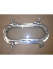 Oval geschnittenes Bronzengitter 55x21cm