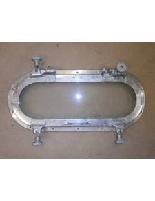 Oval geschnittenes Bronzengitter 55x21cm