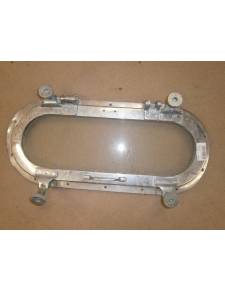 Oval geschnittenes Bronzengitter 55x21cm