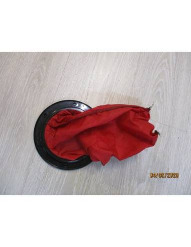 Schwarzer 175-mm-Schachtdeckel mit Tasche