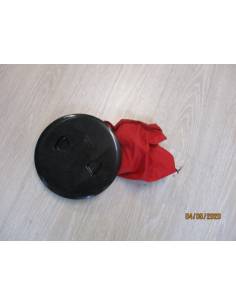 Tapa registro 175mm negra con bolsa 2