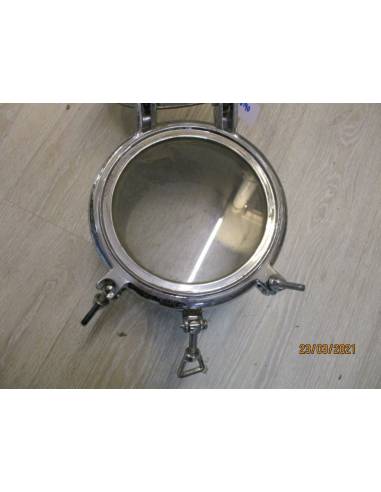 Ojo de buey practicable bronce cromado