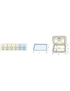 Registro classic 355x600mm satinado blanco 2