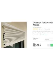 Persiana Plegable OCEANAIR SPBI-BJ L 560x502mm GRIS