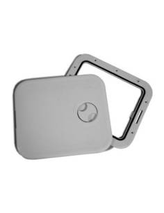 Tambucho acceso desmontable industrial 316x360mm gris
