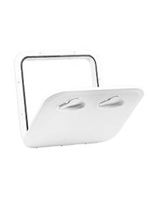 Nova rade registro TOP 370X375mm satinado blanco ISO 12216