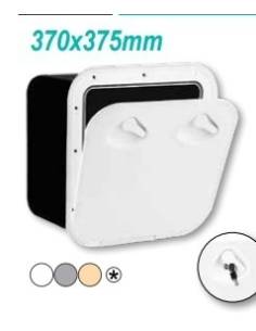 Registro top 370x375mm + cofre satinado blanco 2