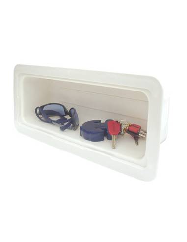 Boîte de rangement l428xl184xh112, 5mm -blanc