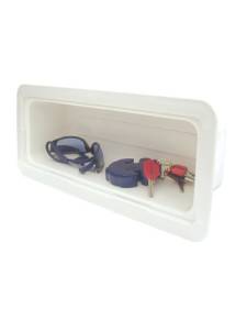 Boîte de rangement l428xl184xh112, 5mm -blanc