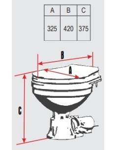 Toiletto elettrico, lt-oe, 24v+tazza compatta