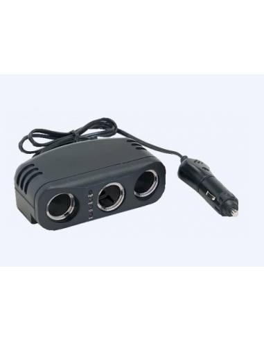 Prise allume-cigare multiplicateur x 3