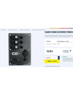 Cuadro electrico estanco disyuntores 2