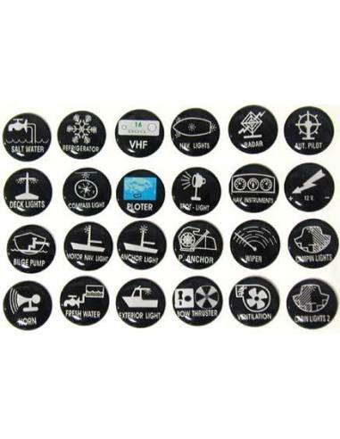 Étiquettes autocollantes pour panneaux (24p)