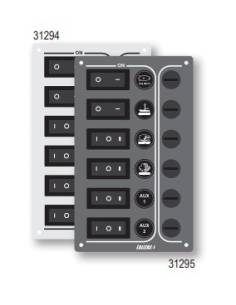 Pannello c.'sp6 ultra', 6interrupt, acciaio inossidabile...