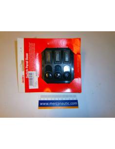 Pannello interruttori + fusible 3 on-off 12/24 2