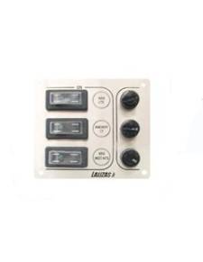 Panneau de commande 'sp3 ultra'-3 interrupteurs, acier inoxydable 316, 12/24v