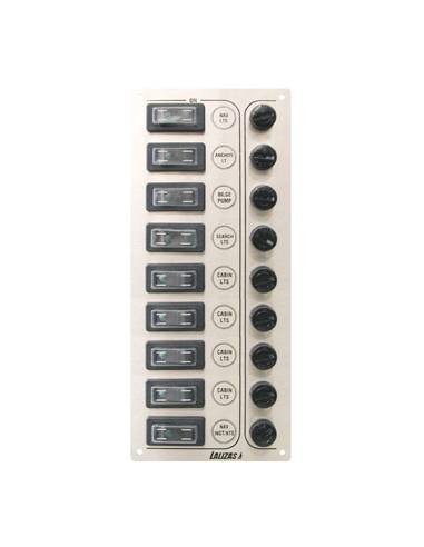 Panel c. 'sp9 ultra", 9-schalter, 316, 12/24v