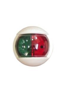 Luz bicolor POWER 7, montaje lateral, con carcasa blanca