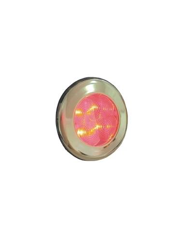Lumière led en laiton plaqué plastique rouge