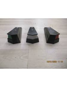 Set of green/red/range navigation lights