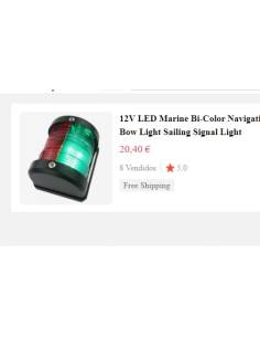 Feu bicolore vert/rouge TREM longueur inférieure 12mts