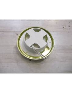 Plafon redondo 110mm dorado empotrar