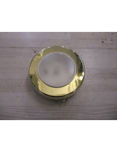 Plafonnier rond 110mm doré à encastrer 2