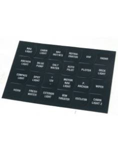 Funktionsetiketten für Kontrollplatten (24pcs)