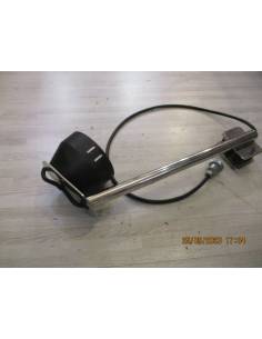 Faretto con portacandele in acciaio inox L 45cm