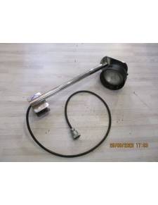 Spot avec bougeoir inox L 45cm