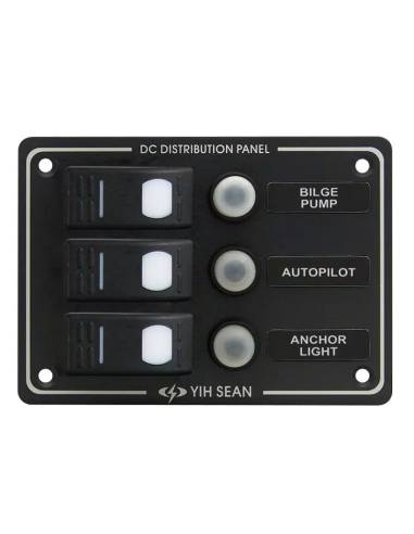 Panel de interruptores resistente al agua de 3...