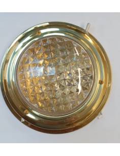 Plafon de latón diametro 170mm 12V con interruptor