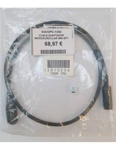 Icom cable adaptador microauricular M90-M71