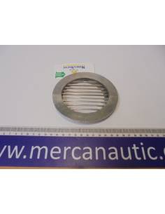 Oval stainless steel ventilation grid 11x12cm outlet