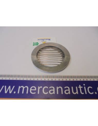 Grille d'aération ovale en inox sortie 11x12cm