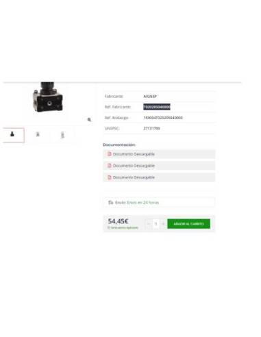 Aignep regulador aire T020205040000 outlet