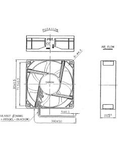 Ventilatore di raffreddamento Sunon EE80251B1-0000-A99... 2