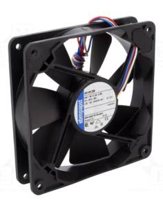 Ventilador Axial DC, 24 V, Cuadrado, 119 mm, 25 mm,...