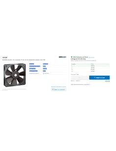 Ventilateur DC Axial, 24 V, carré, 119 mm, 25 mm,... 2