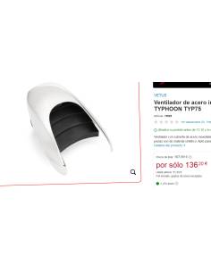 Vetus Ventilador de acero inoxidable TYPHOON TYP75 2