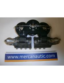 Carro mayor lewmar triple polea + reenvios