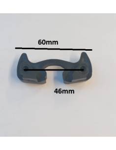 Terminal goma tope de impacto negro carril exterior 60m 2