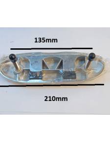 Cornamusa inoxidable escamoteable 210mm